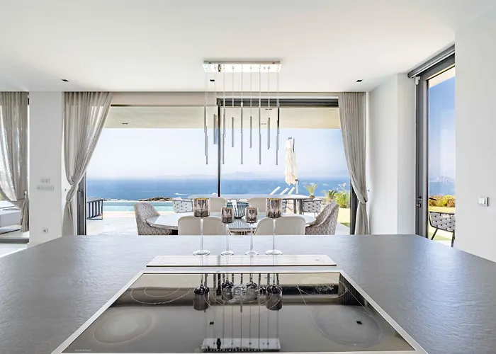 Villa View Bodrum Infinity Pool Sunset Over Greek Islands Private Concierge Breakfast Up To 10 Guests *