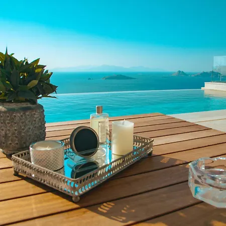View Infinity Pool Sunset Over Greek Islands Private Concierge Breakfast Up To 10 Guests Bodrum