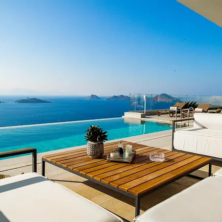 View Infinity Pool Sunset Over Greek Islands Private Concierge Breakfast Up To 10 Guests Villa *