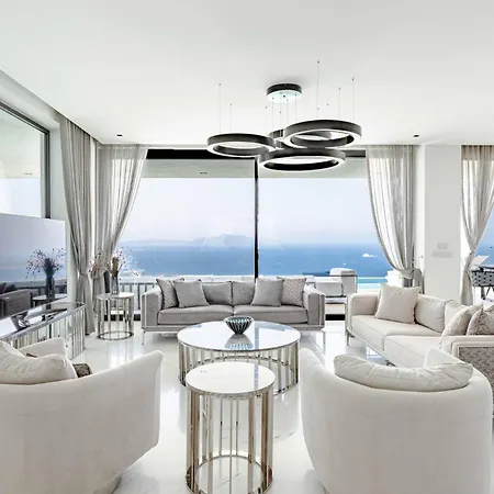 Villa View Infinity Pool Sunset Over Greek Islands Private Concierge Breakfast Up To 10 Guests *