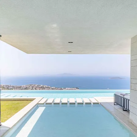 View Infinity Pool Sunset Over Greek Islands Private Concierge Breakfast Up To 10 Guests Villa Bodrum