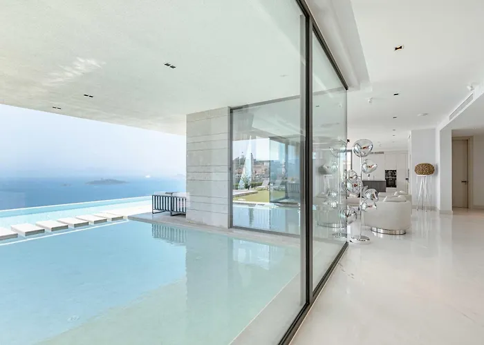 View Infinity Pool Sunset Over Greek Islands Private Concierge Breakfast Up To 10 Guests 博德鲁姆